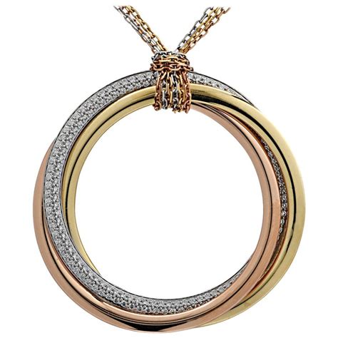 cartier trinity necklace with diamonds|cartier trinity necklace meaning.